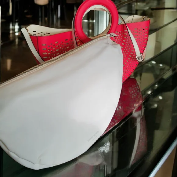 HENRI BENDEL West 57th Half Circle Perforated Tote - Picture 5 of 9